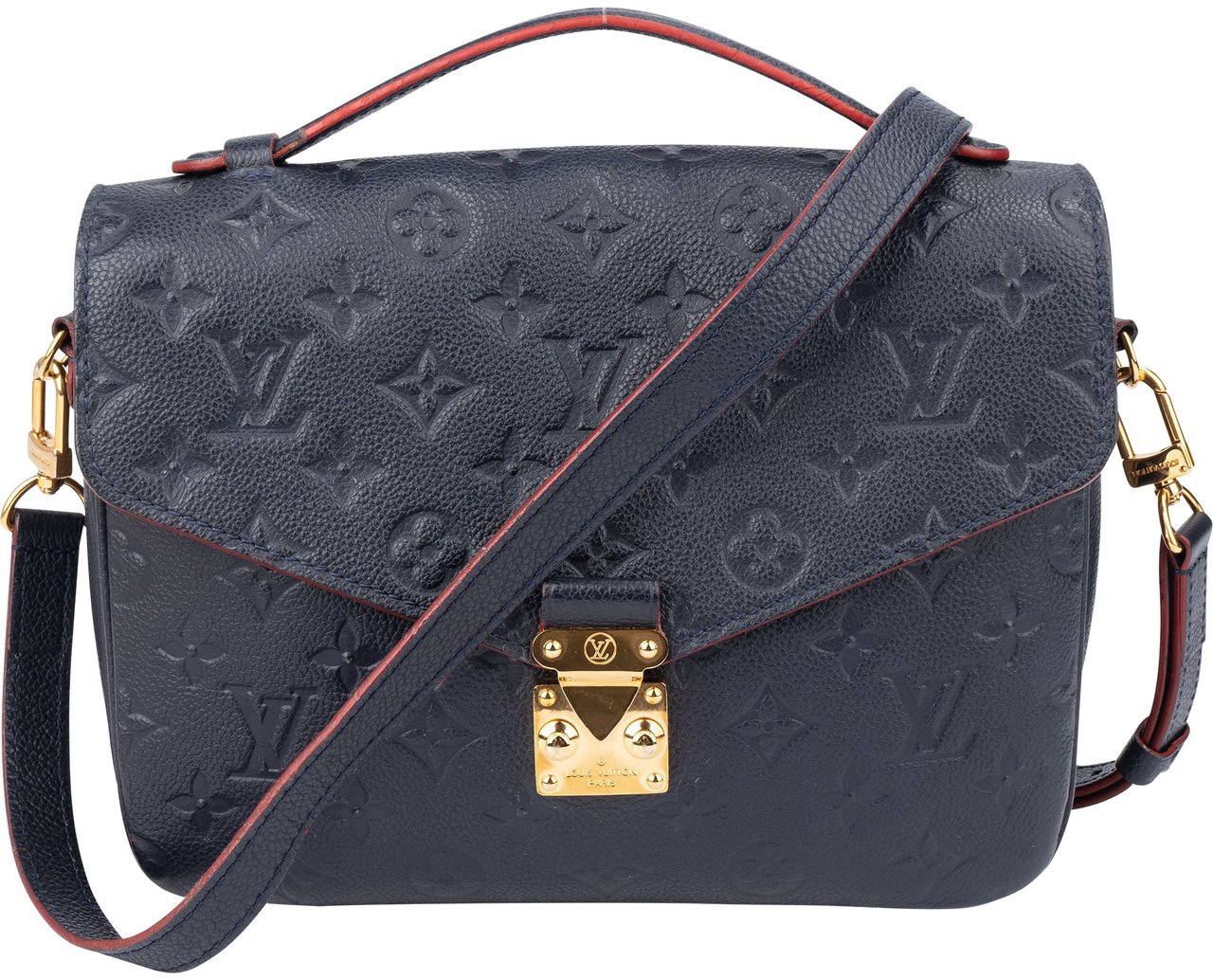 Louis Vuitton Louis Vuitton Leather Empreinte Monogram Metis Handbag Blauw