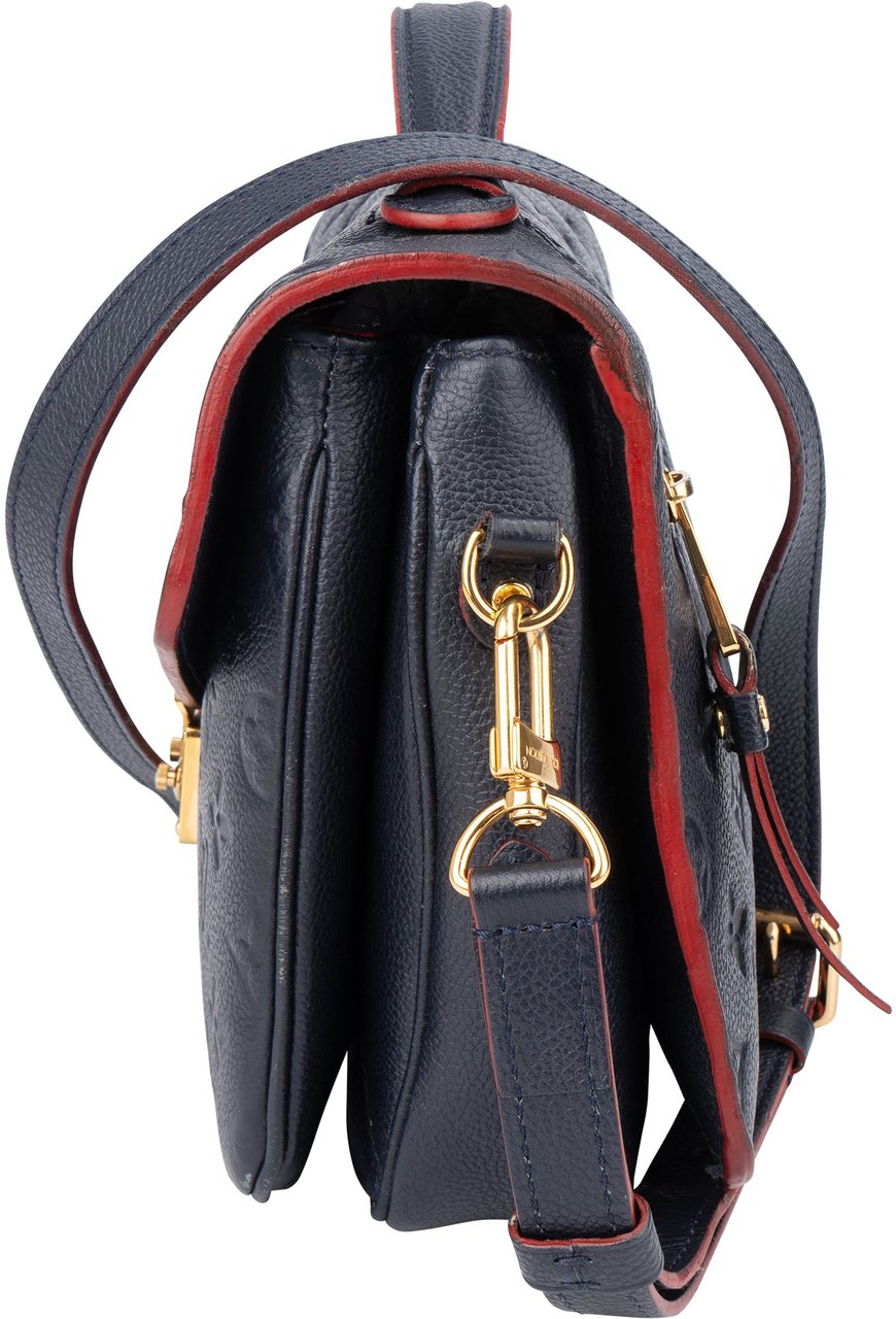 Louis Vuitton Louis Vuitton Leather Empreinte Monogram Metis Handbag Blauw