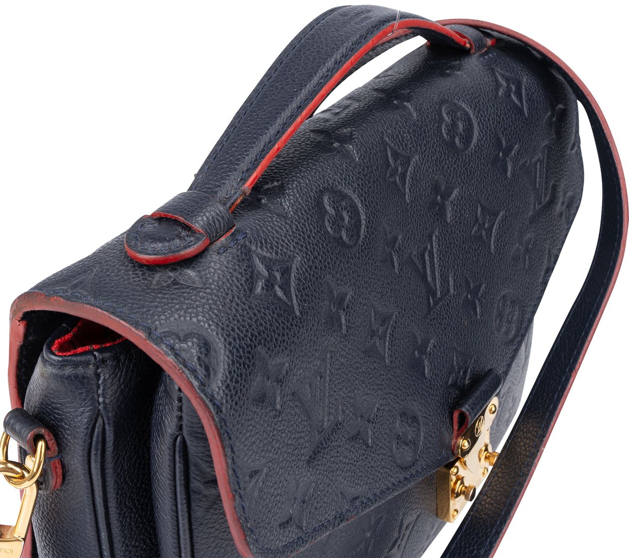 Louis Vuitton Louis Vuitton Leather Empreinte Monogram Metis Handbag Blauw