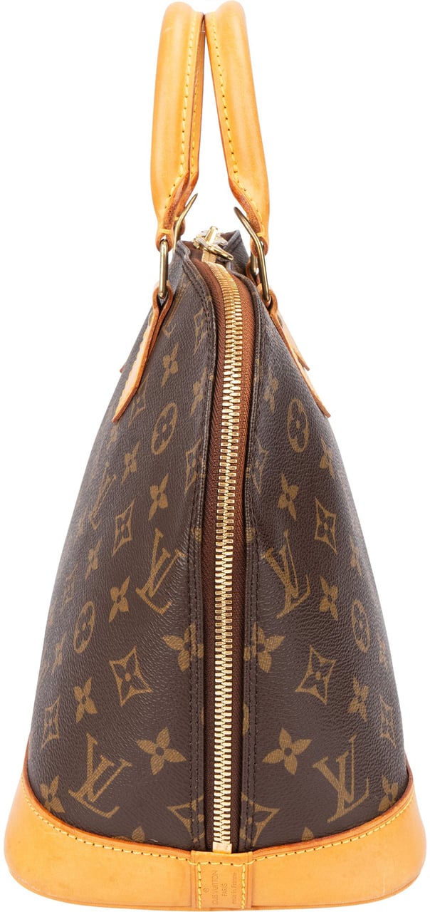 Louis Vuitton Louis Vuitton Canvas Monogram Alma PM Handbag Bruin