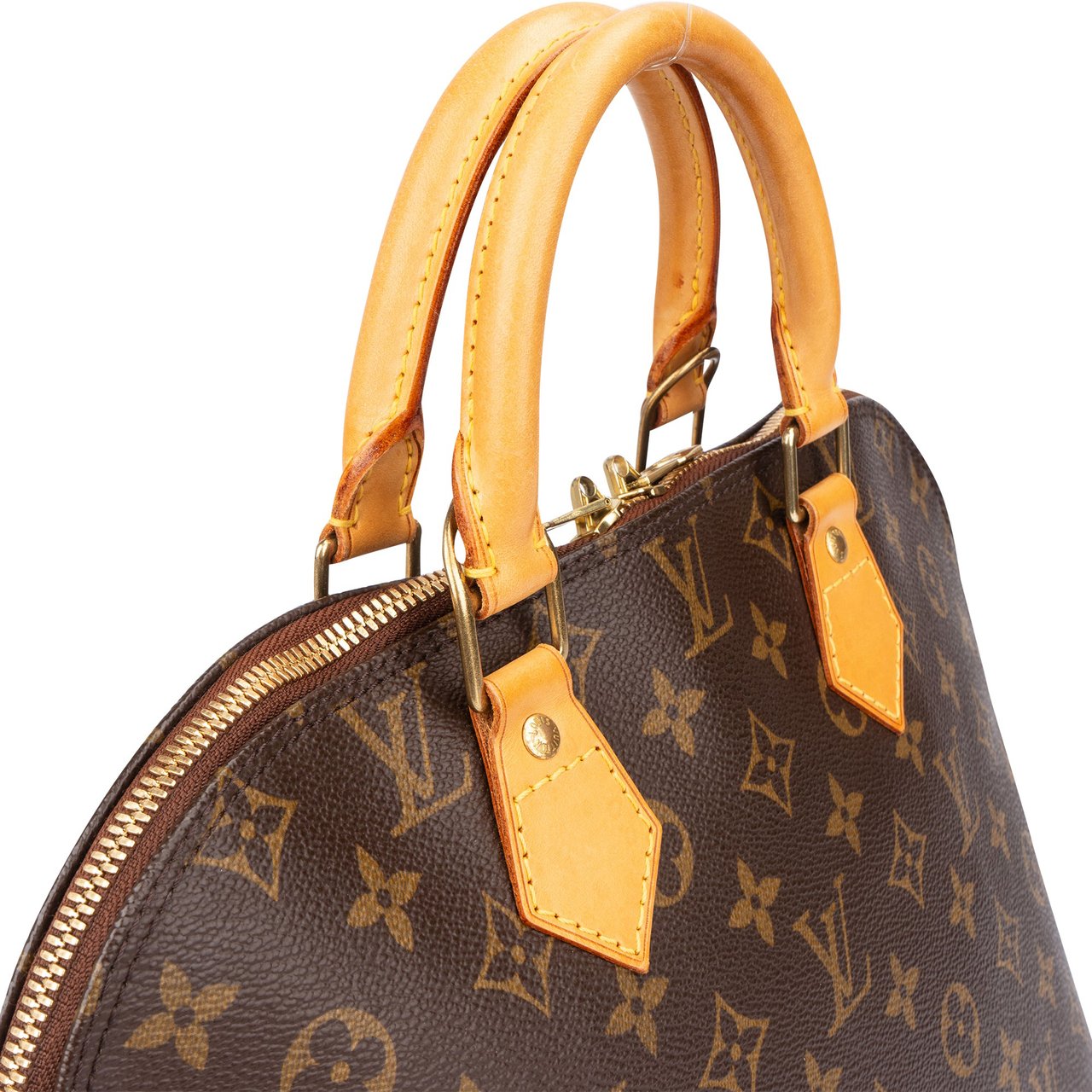 Louis Vuitton Louis Vuitton Canvas Monogram Alma PM Handbag Bruin