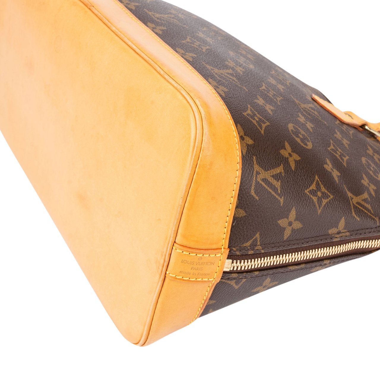 Louis Vuitton Louis Vuitton Canvas Monogram Alma PM Handbag Bruin