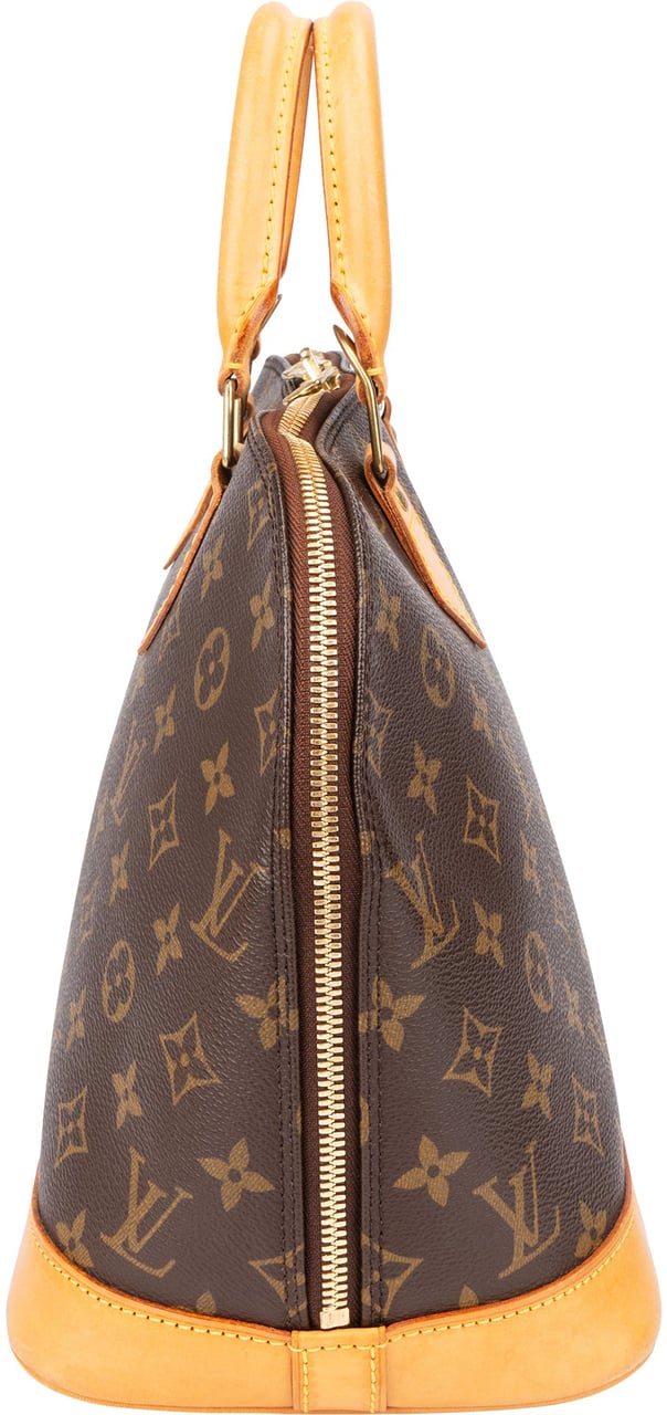 Louis Vuitton Louis Vuitton Canvas Monogram Alma PM Handbag Bruin