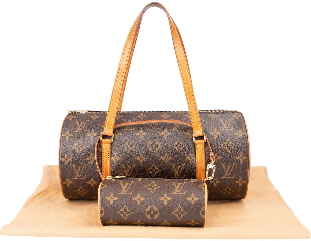 Louis Vuitton Louis Vuitton Canvas Monogram Papillon Set Handbag Bruin