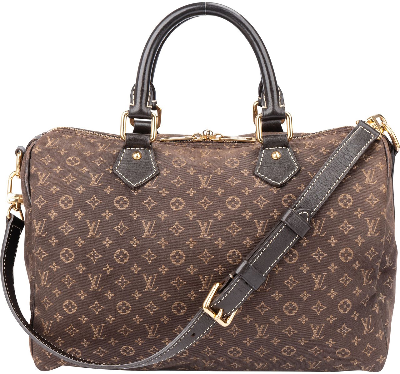 Louis Vuitton Louis Vuitton Mini Lin Monogram Speedy 30 Bandouliere Bruin