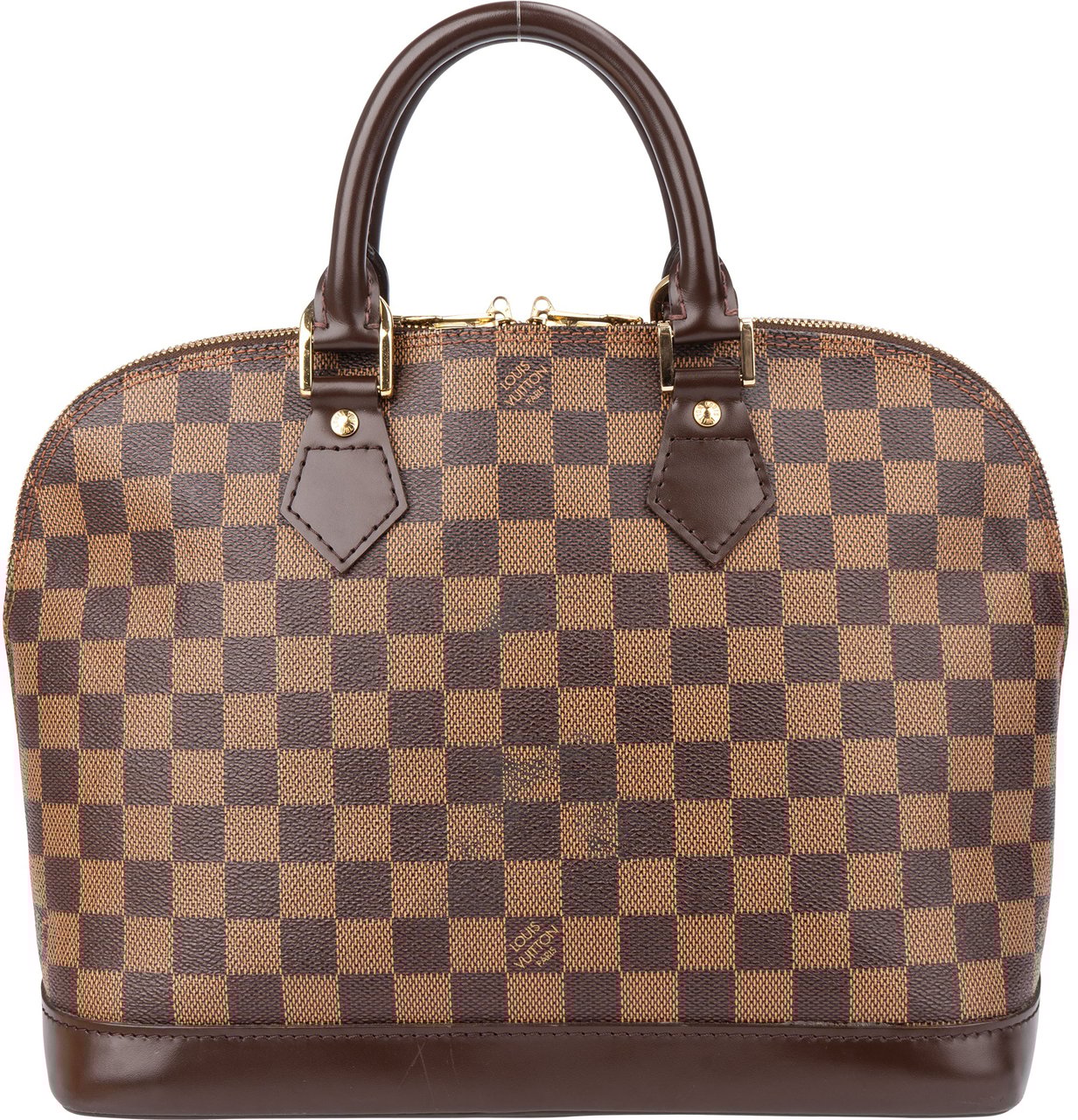 Louis Vuitton Louis Vuitton Damier Ebene Monogram Alma PM Handbag Bruin
