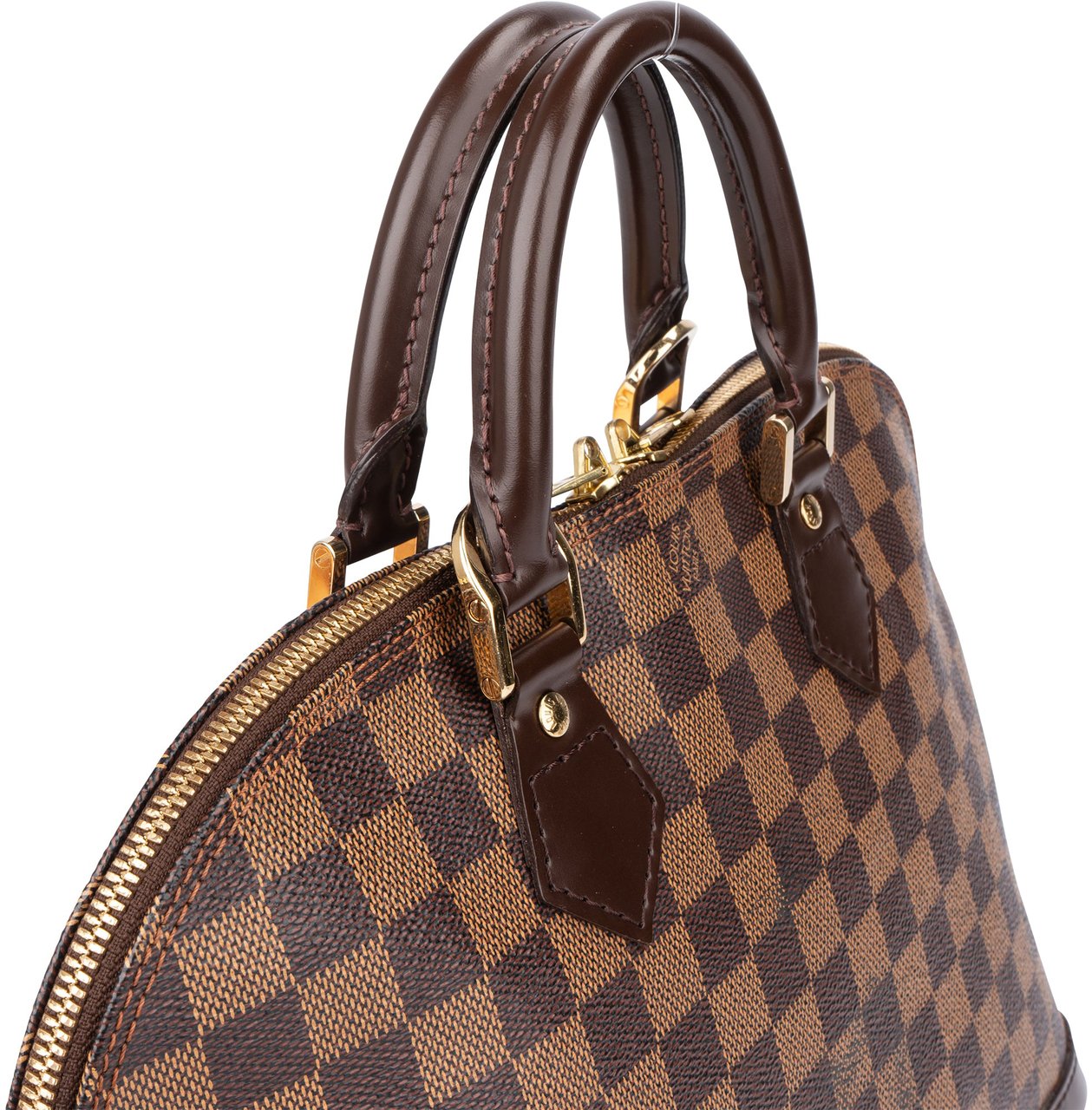 Louis Vuitton Louis Vuitton Damier Ebene Monogram Alma PM Handbag Bruin