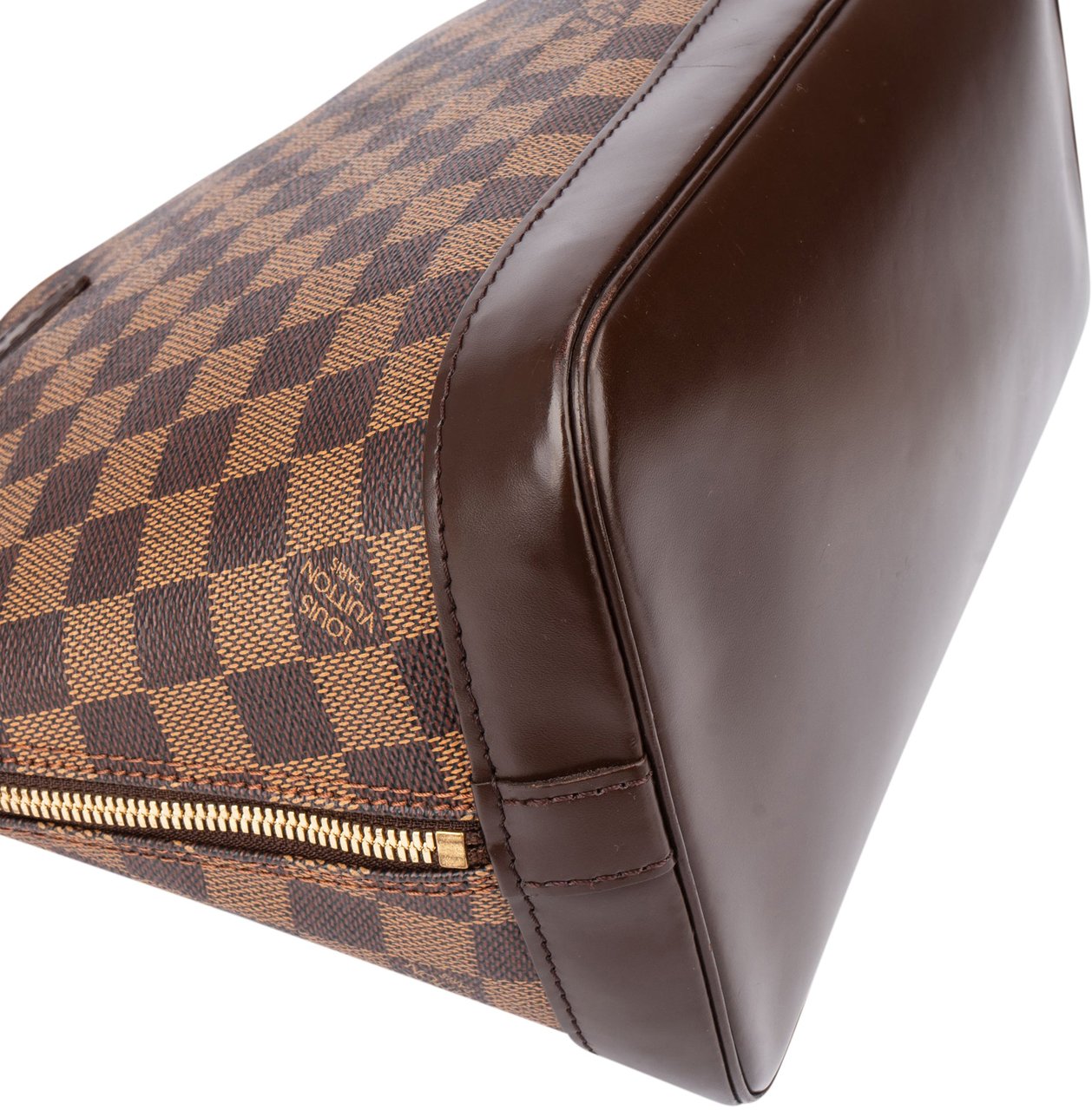 Louis Vuitton Louis Vuitton Damier Ebene Monogram Alma PM Handbag Bruin