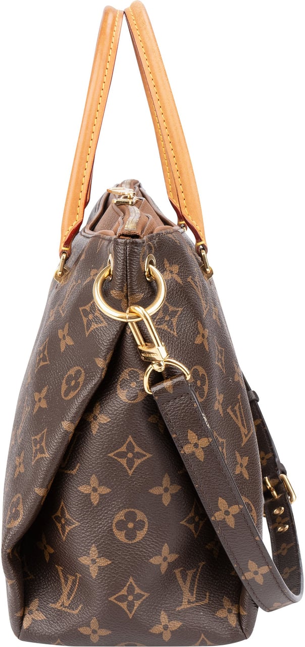 Louis Vuitton Louis Vuitton Canvas Monogram Pallas MM Handbag Bruin