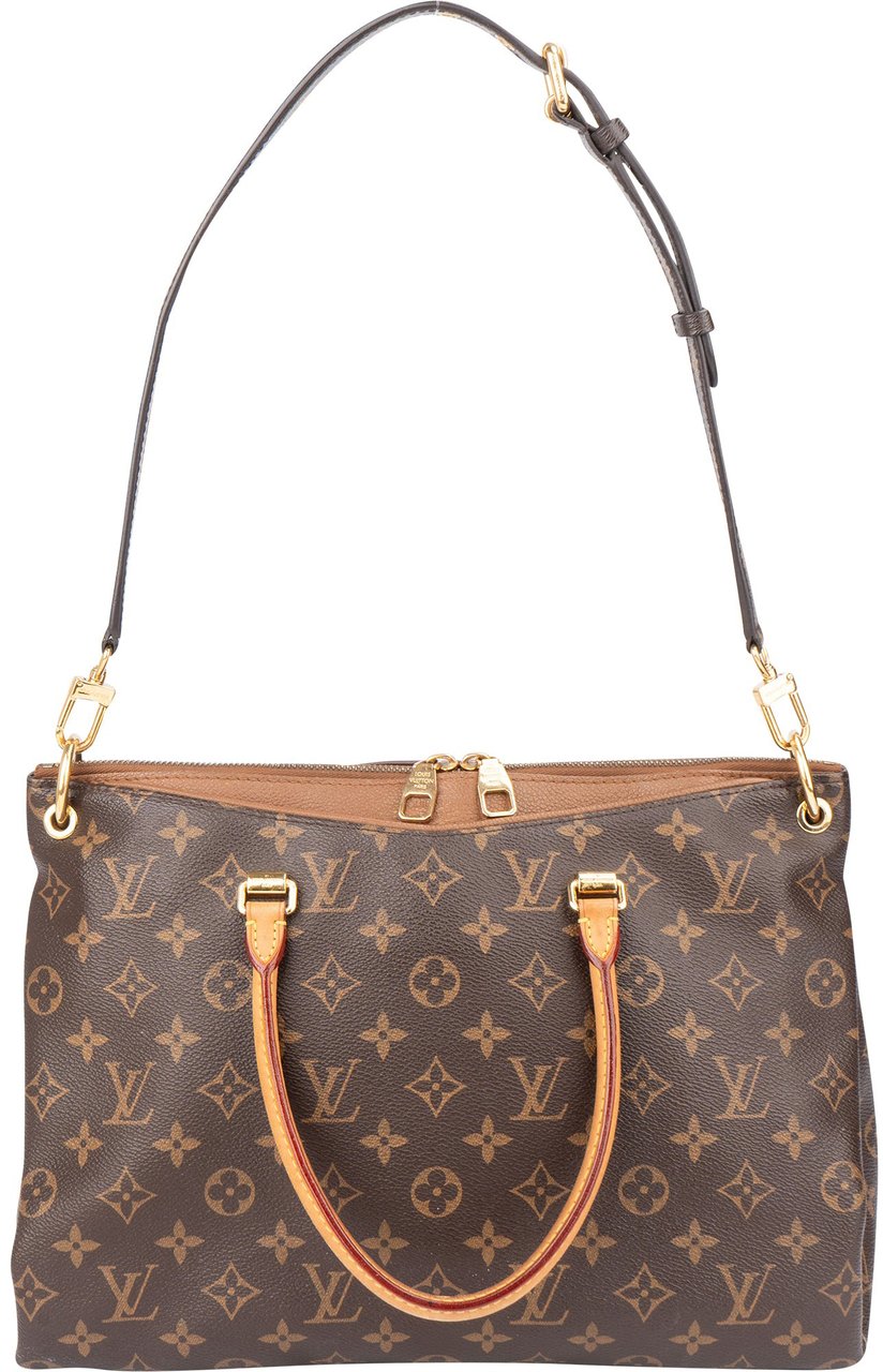 Louis Vuitton Louis Vuitton Canvas Monogram Pallas MM Handbag Bruin