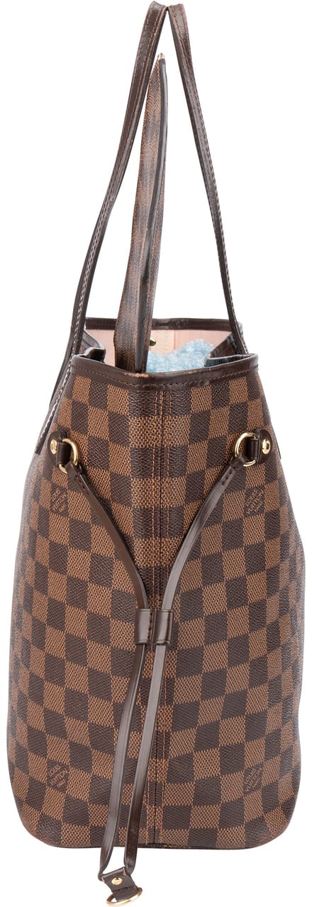 Louis Vuitton Louis Vuitton Damier Ebene Monogram Neverfull MM Shopper Handbag Bruin