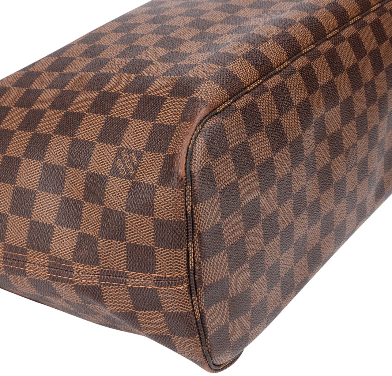 Louis Vuitton Louis Vuitton Damier Ebene Monogram Neverfull MM Shopper Handbag Bruin