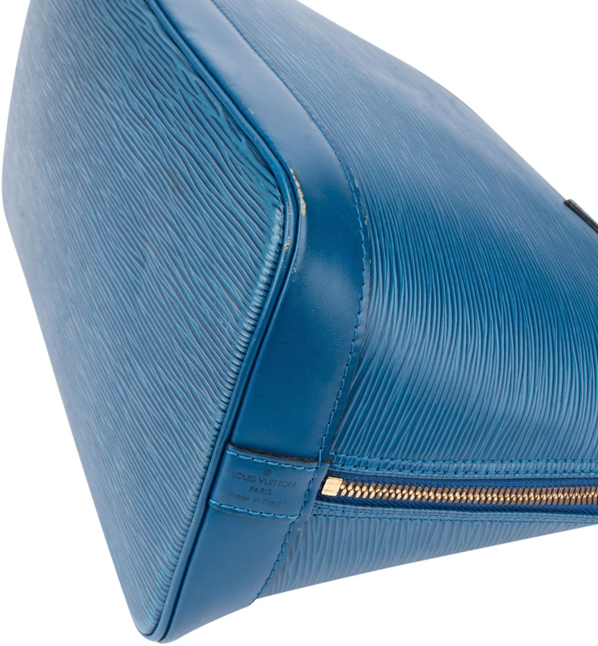 Louis Vuitton Louis Vuitton Bleu Epi Leather Alma PM Handbag Blauw