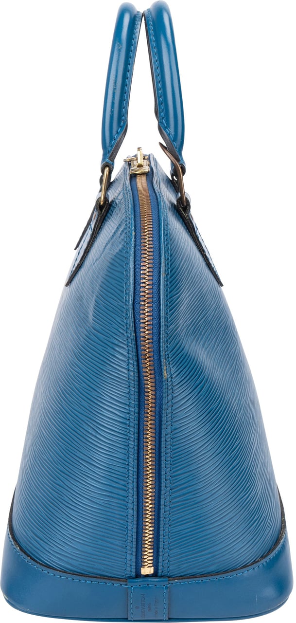Louis Vuitton Louis Vuitton Bleu Epi Leather Alma PM Handbag Blauw