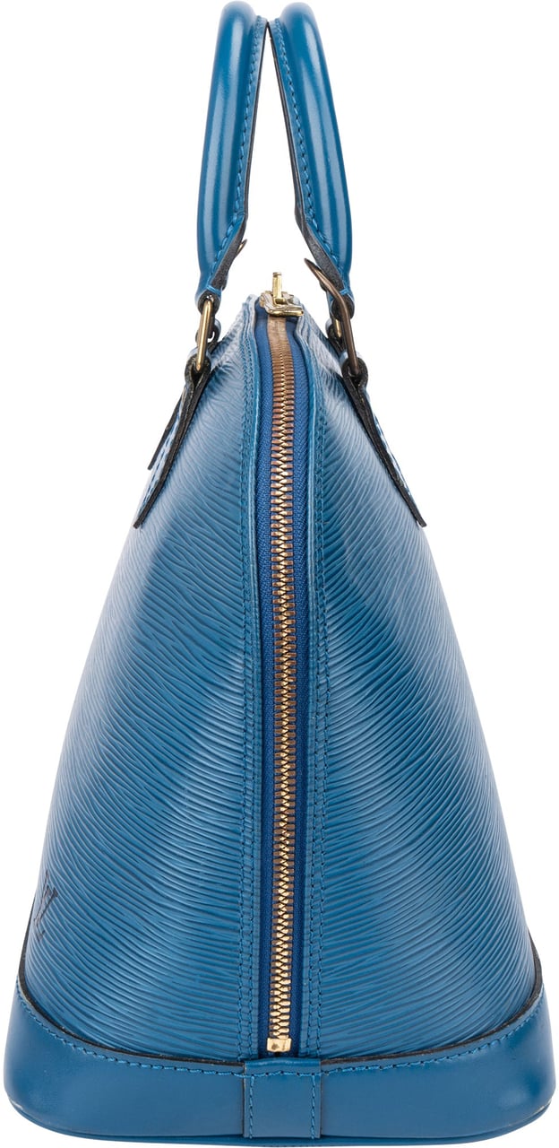 Louis Vuitton Louis Vuitton Bleu Epi Leather Alma PM Handbag Blauw