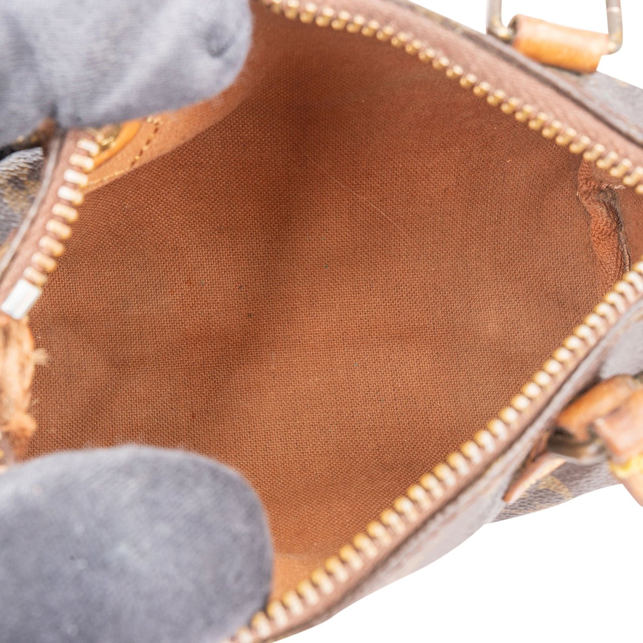 Louis Vuitton Louis Vuitton Canvas Monogram Mini Speedy Handbag Bruin