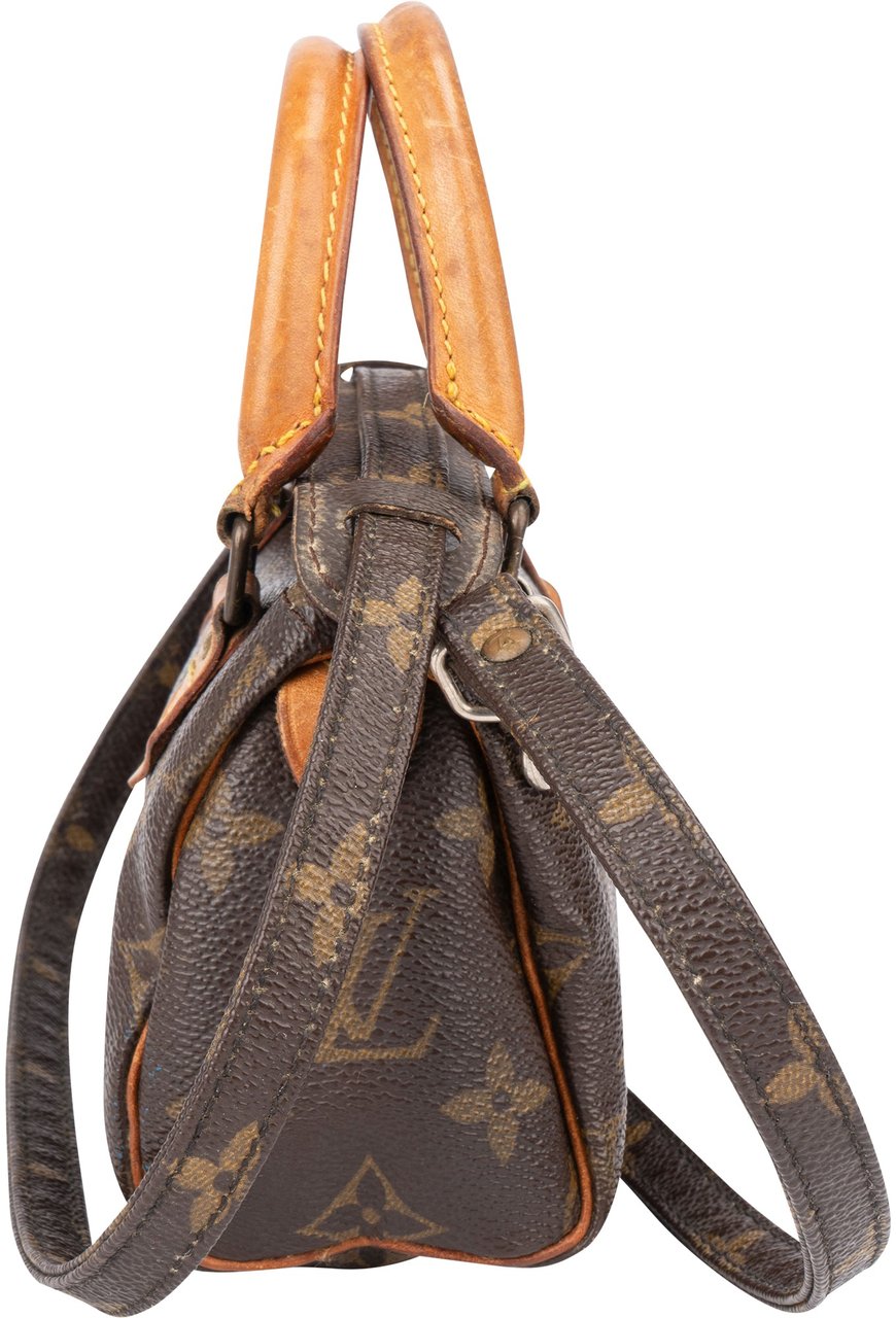 Louis Vuitton Louis Vuitton Canvas Monogram Mini Speedy Handbag Bruin