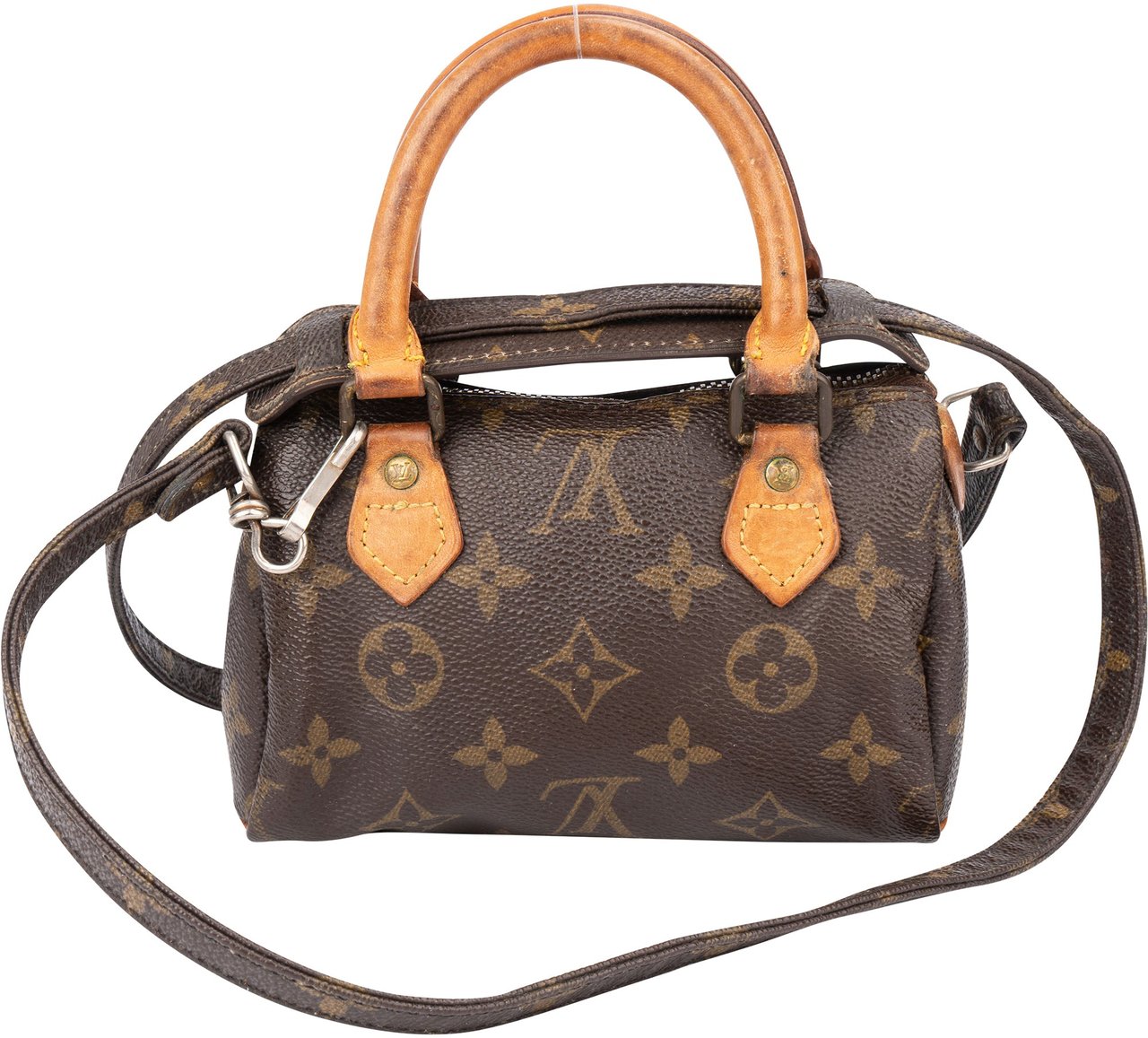 Louis Vuitton Louis Vuitton Canvas Monogram Mini Speedy Handbag Bruin