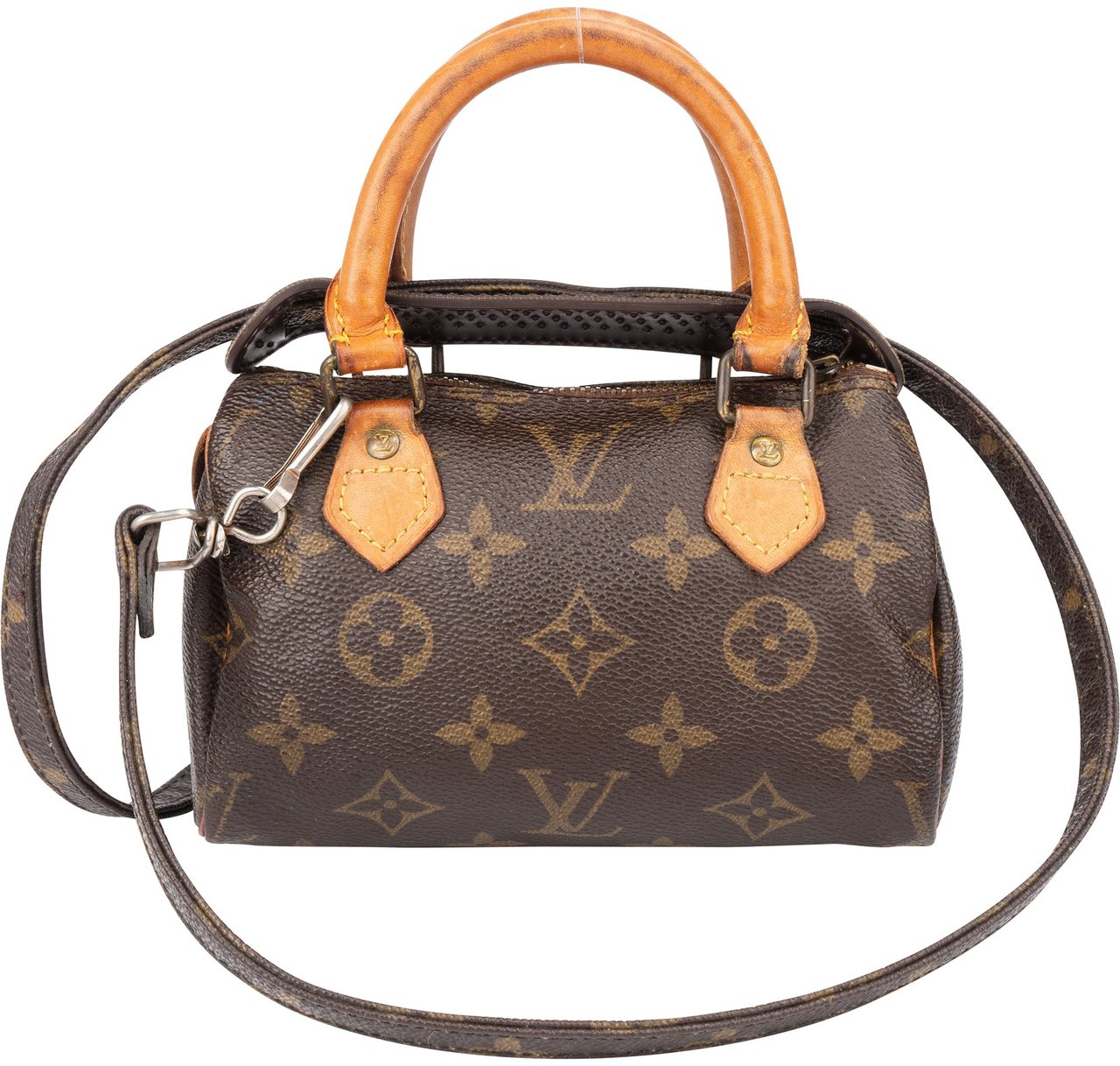 Louis Vuitton Louis Vuitton Canvas Monogram Mini Speedy Handbag Bruin
