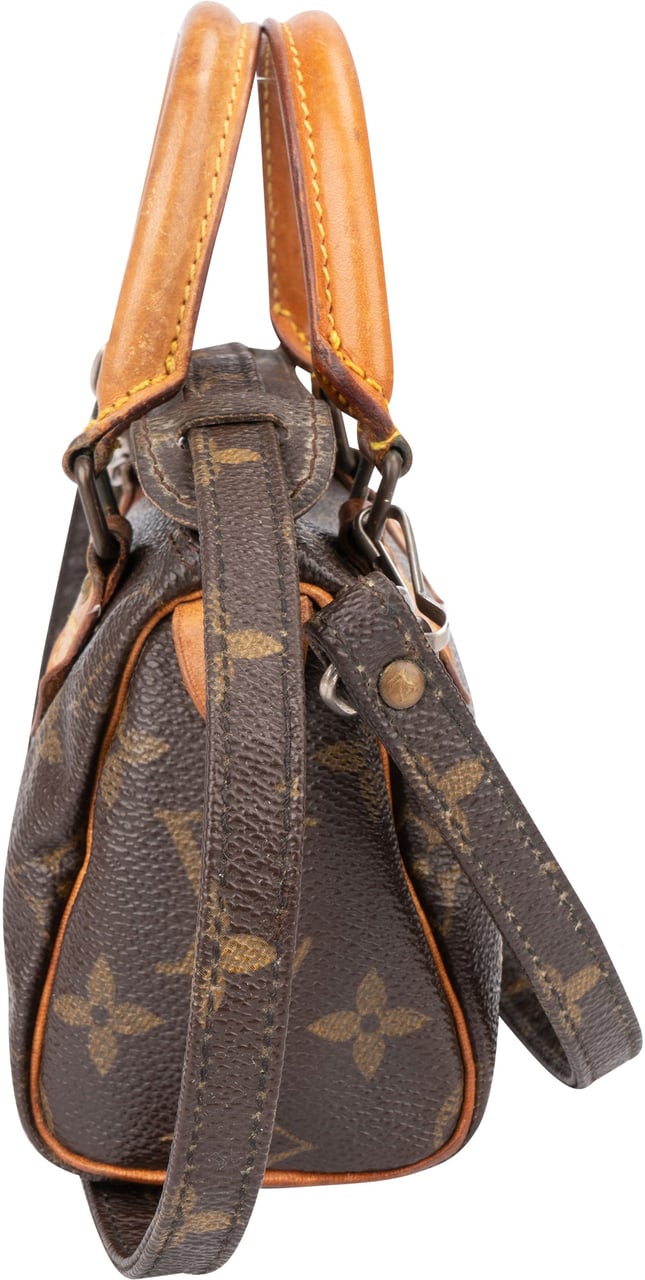 Louis Vuitton Louis Vuitton Canvas Monogram Mini Speedy Handbag Bruin