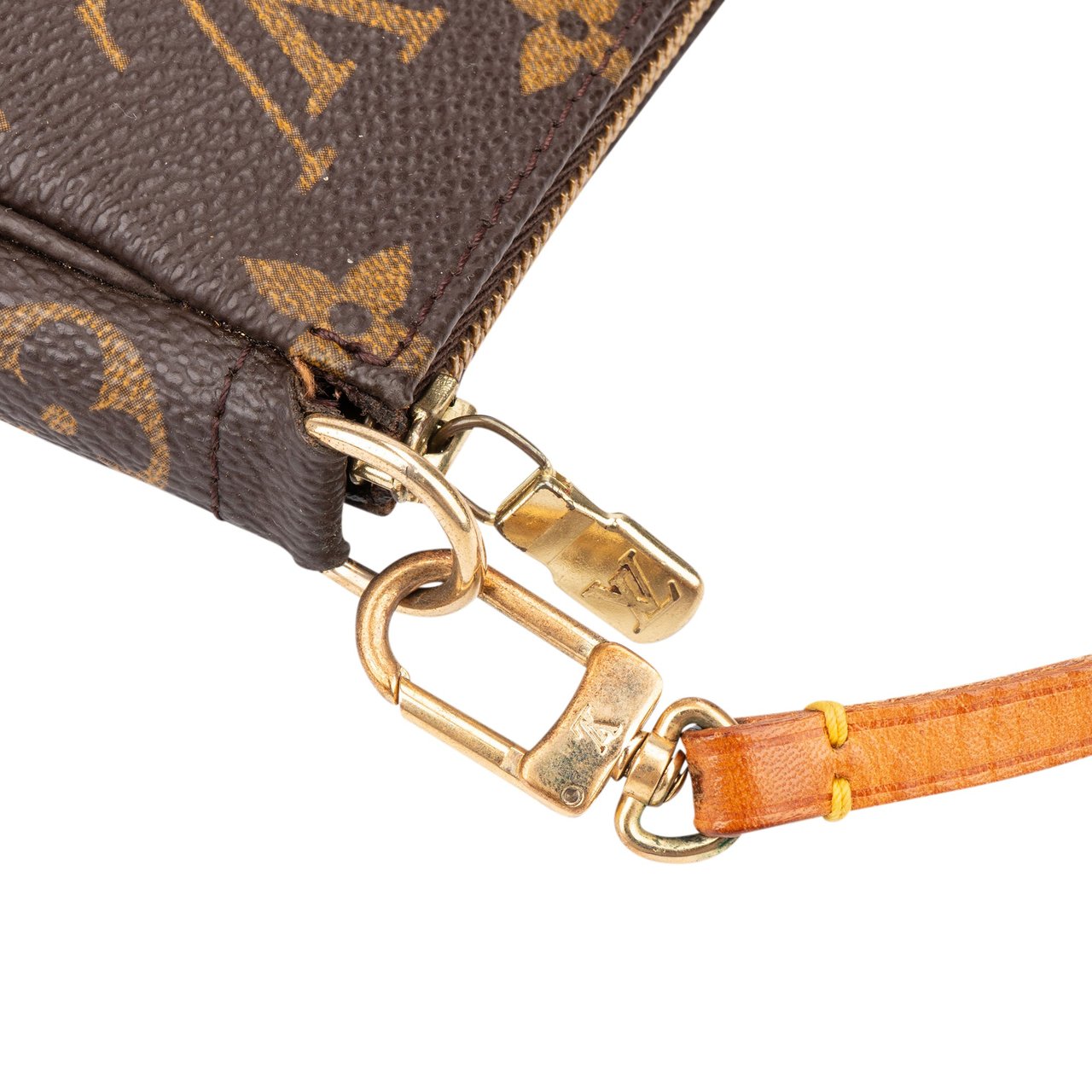 Louis Vuitton Louis Vuitton Canvas Monogram Pochette Accessoire Handbag Bruin