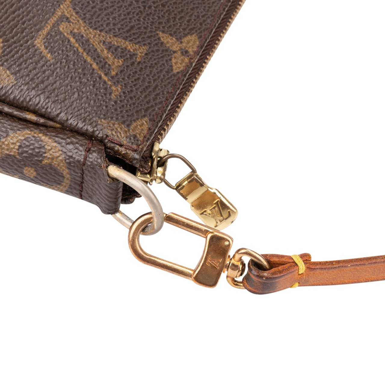 Louis Vuitton Louis Vuitton Canvas Monogram Pochette Accessoire Handbag Bruin