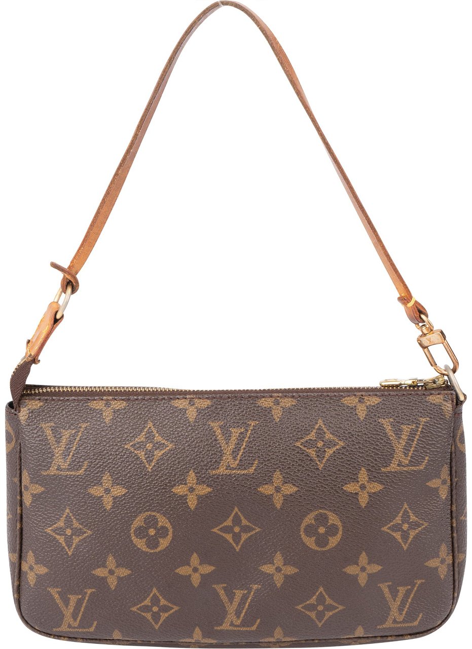 Louis Vuitton Louis Vuitton Canvas Monogram Pochette Accessoire Handbag Bruin