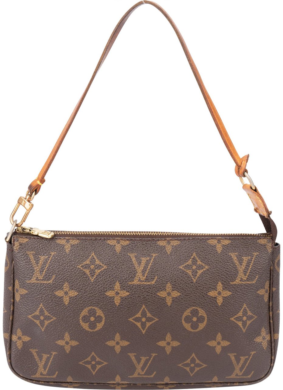 Louis Vuitton Louis Vuitton Canvas Monogram Pochette Accessoire Handbag Bruin