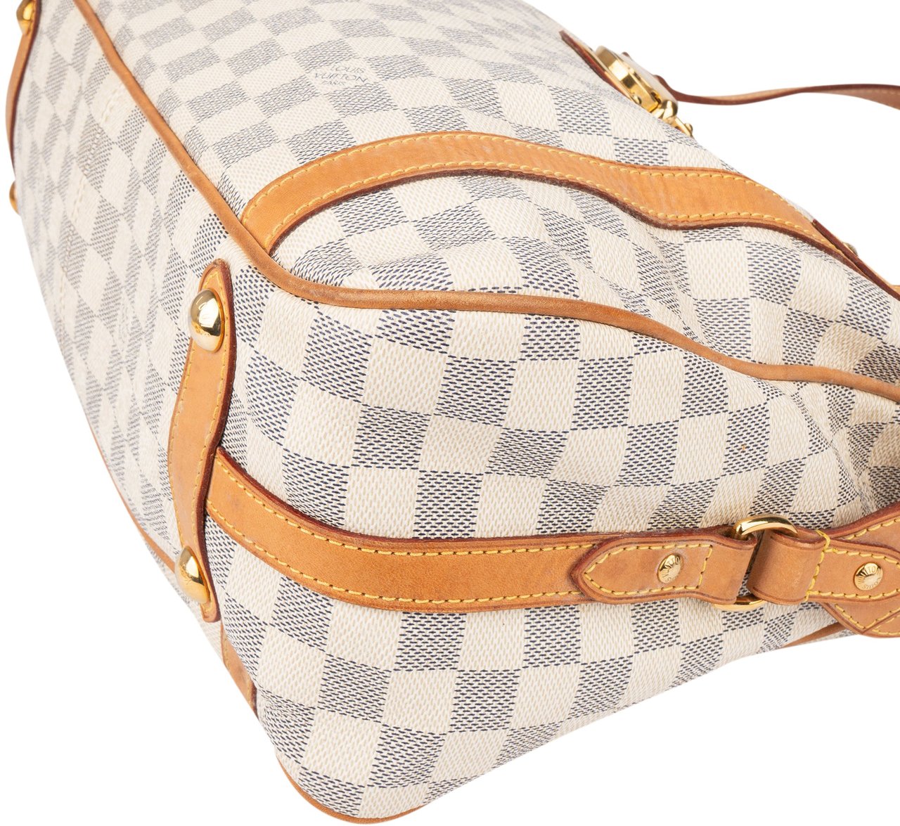 Louis Vuitton Louis Vuitton Damier Azur Monogram Stresa PM Handbag Wit