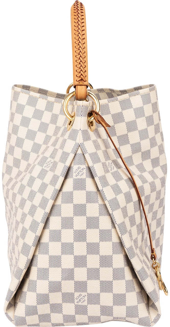 Louis Vuitton Louis Vuitton Damier Azur Monogram Artsy MM Handbag Wit