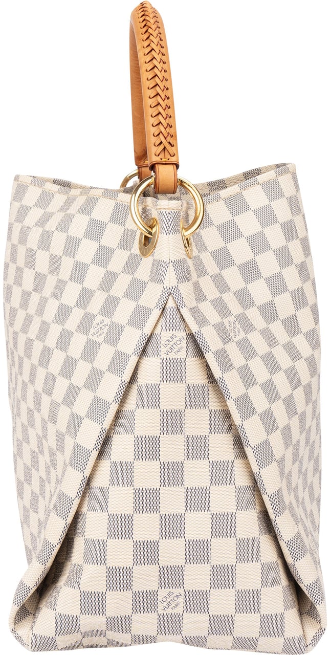 Louis Vuitton Louis Vuitton Damier Azur Monogram Artsy MM Handbag Wit