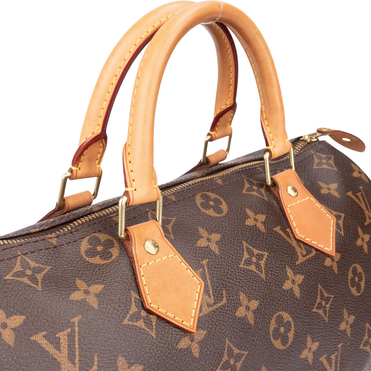 Louis Vuitton Louis Vuitton Canvas Monogram Speedy 30 Handbag Bruin