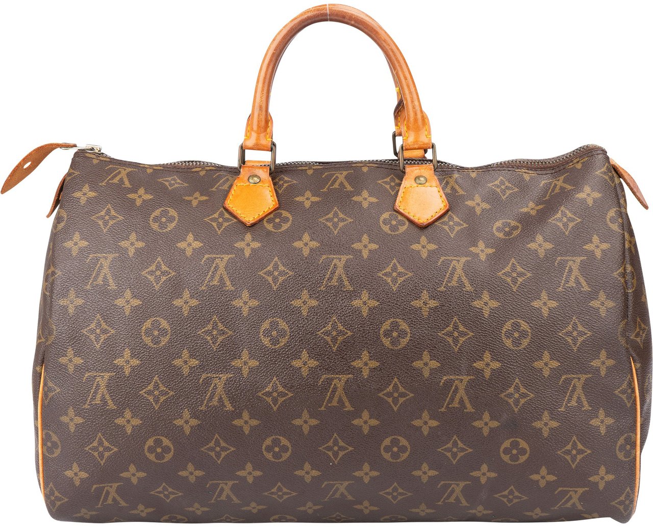 Louis Vuitton Louis Vuitton Canvas Monogram Speedy 40 Handbag Bruin