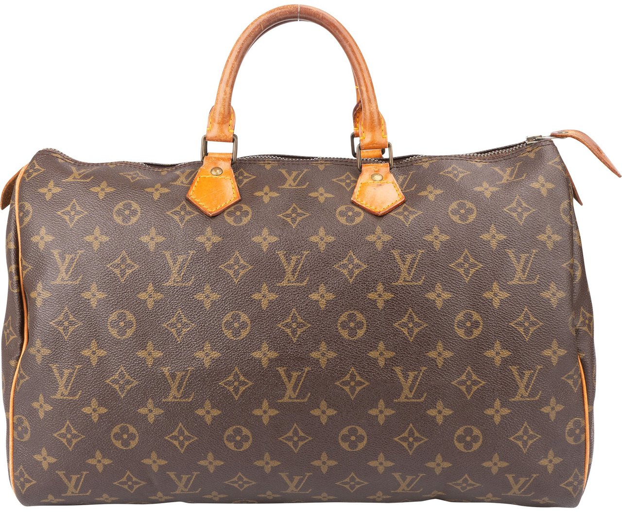 Louis Vuitton Louis Vuitton Canvas Monogram Speedy 40 Handbag Bruin
