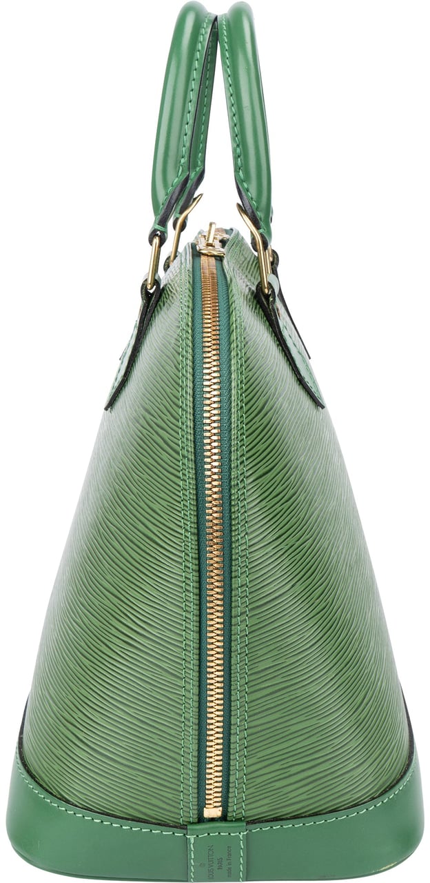 Louis Vuitton Louis Vuitton Vert Epi Leather Alma PM Handbag Groen