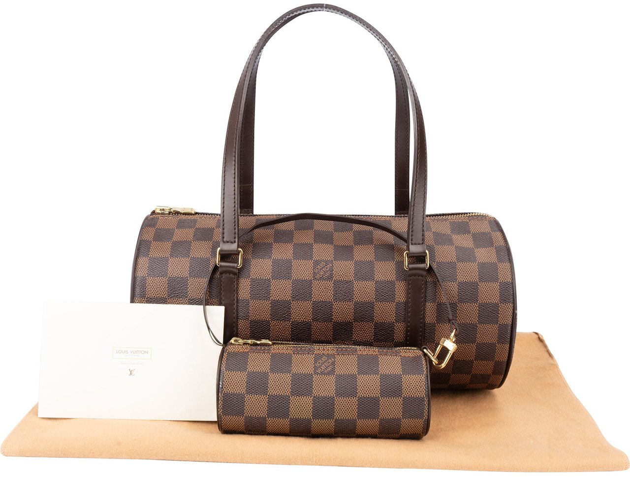 Louis Vuitton Louis Vuitton Damier Ebene Monogram Papillon Set Handbag Bruin