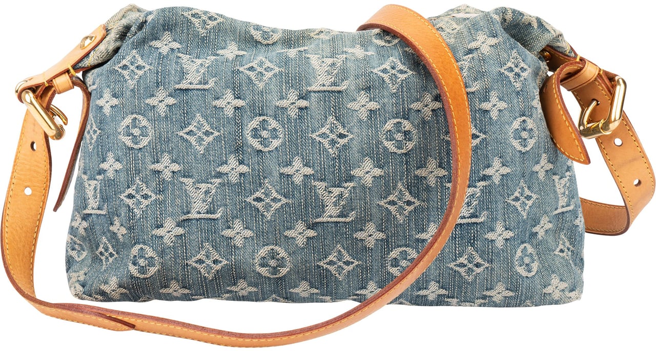 Louis Vuitton Louis Vuitton Denim Monogram Baggy PM Crossbody Bag Blauw