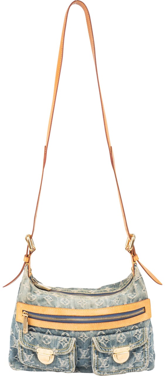 Louis Vuitton Louis Vuitton Denim Monogram Baggy PM Crossbody Bag Blauw
