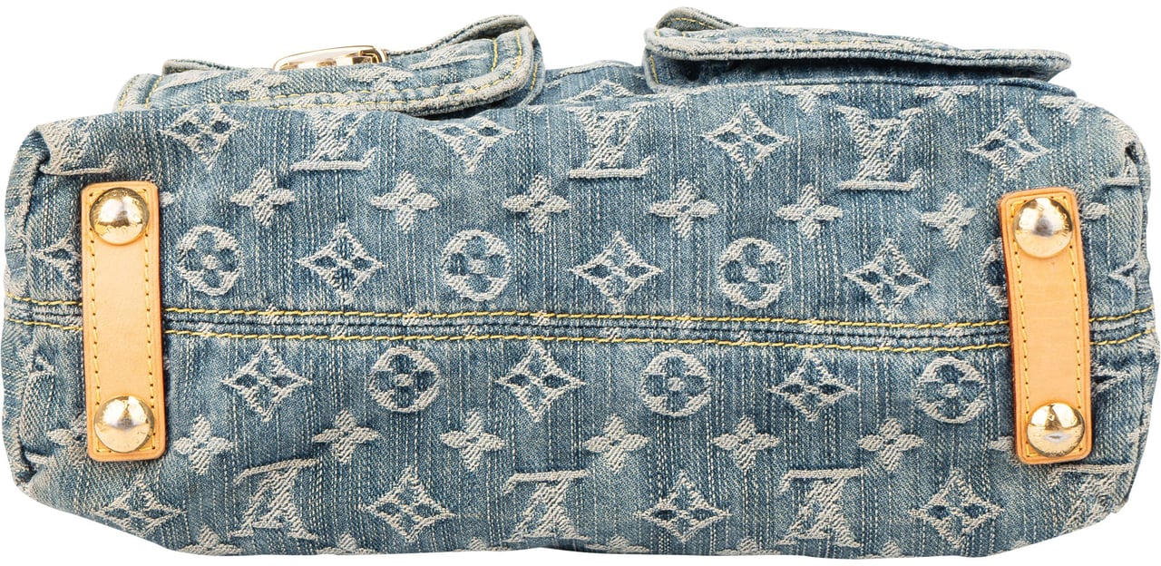 Louis Vuitton Louis Vuitton Denim Monogram Baggy PM Crossbody Bag Blauw