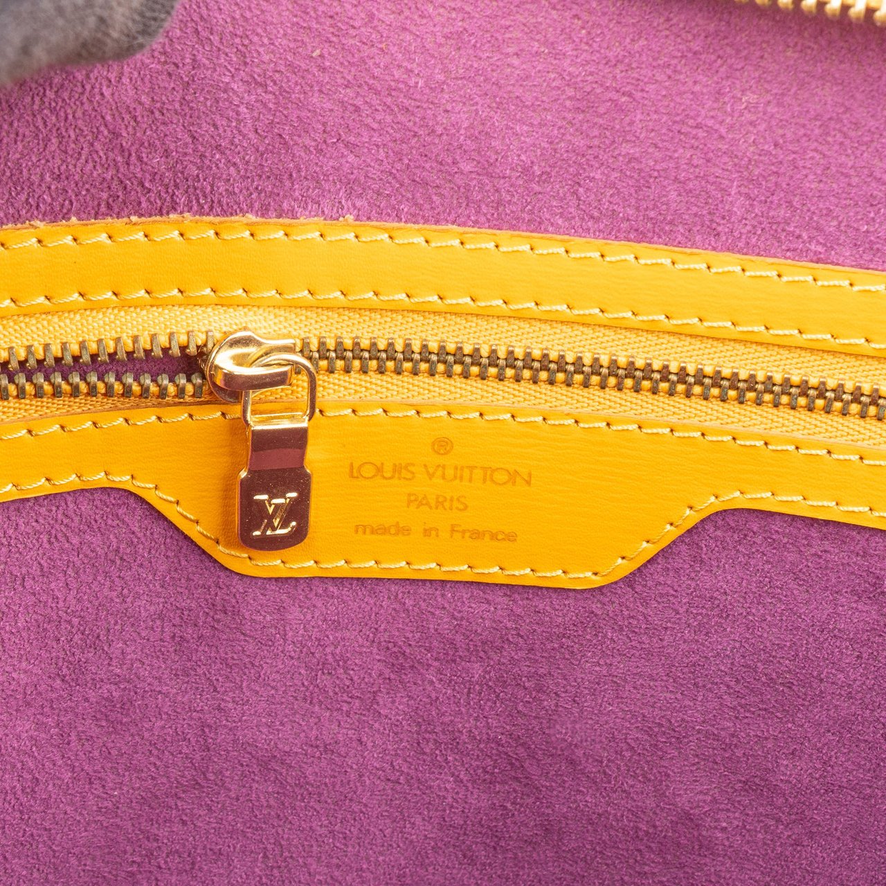 Louis Vuitton Louis Vuitton Jaune Epi Leather Saint Jacques Handbag Geel