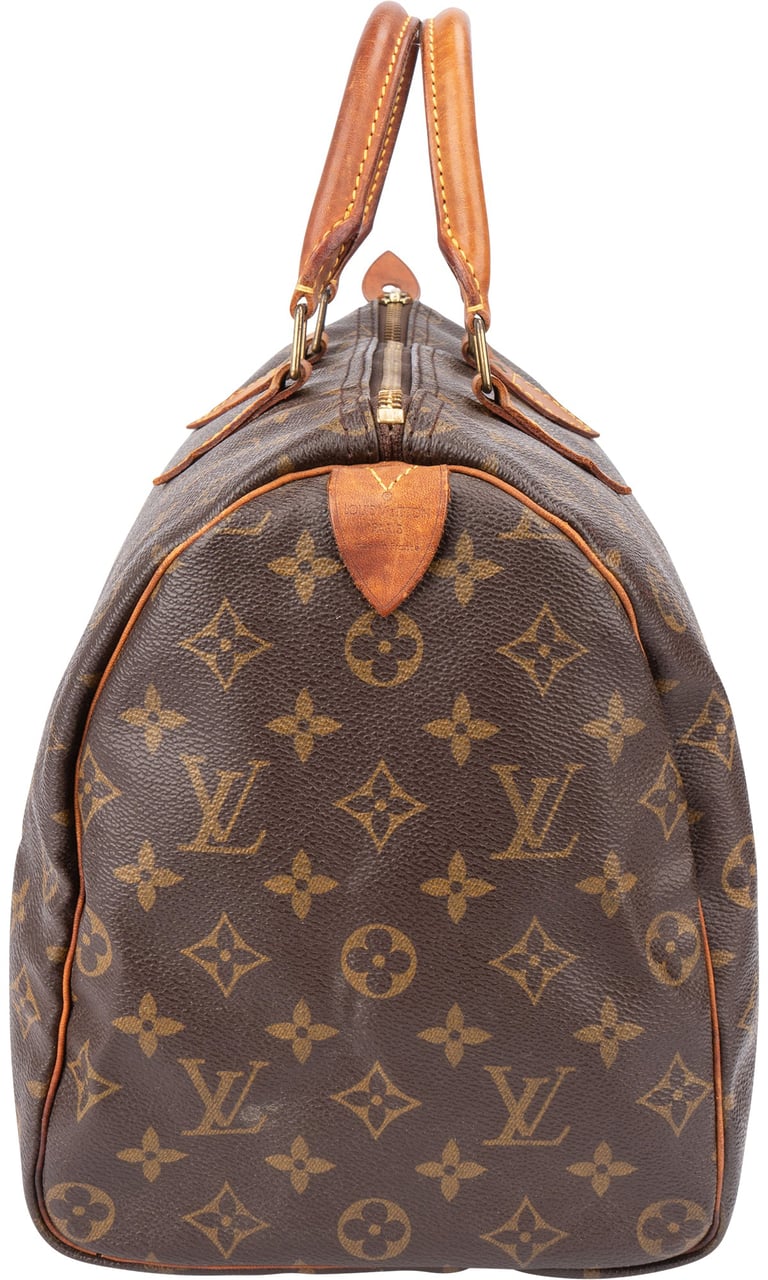 Louis Vuitton Louis Vuitton Canvas Monogram Speedy 30 Handbag Bruin