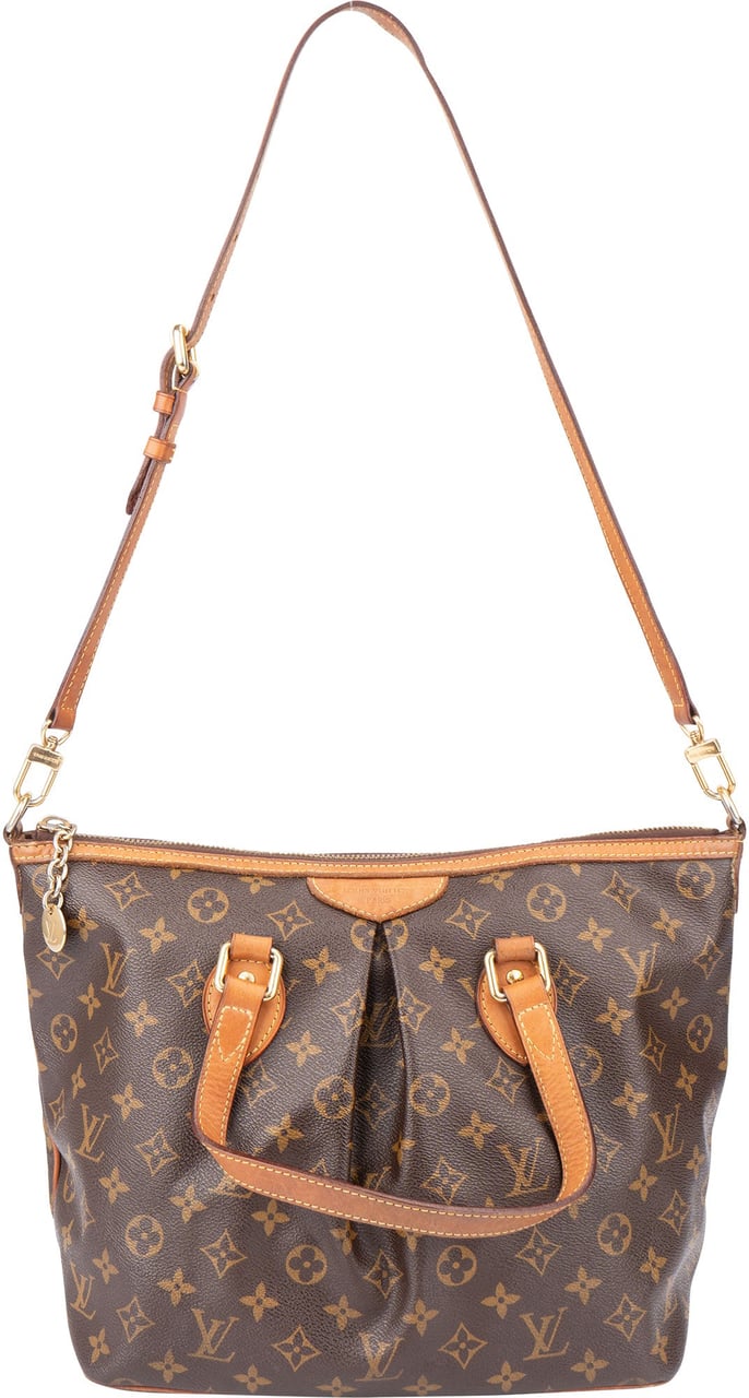 Louis Vuitton Louis Vuitton Canvas Monogram Palermo PM Handbag Bruin