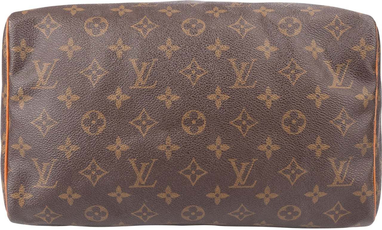 Louis Vuitton Louis Vuitton Canvas Monogram Speedy 30 Handbag Bruin