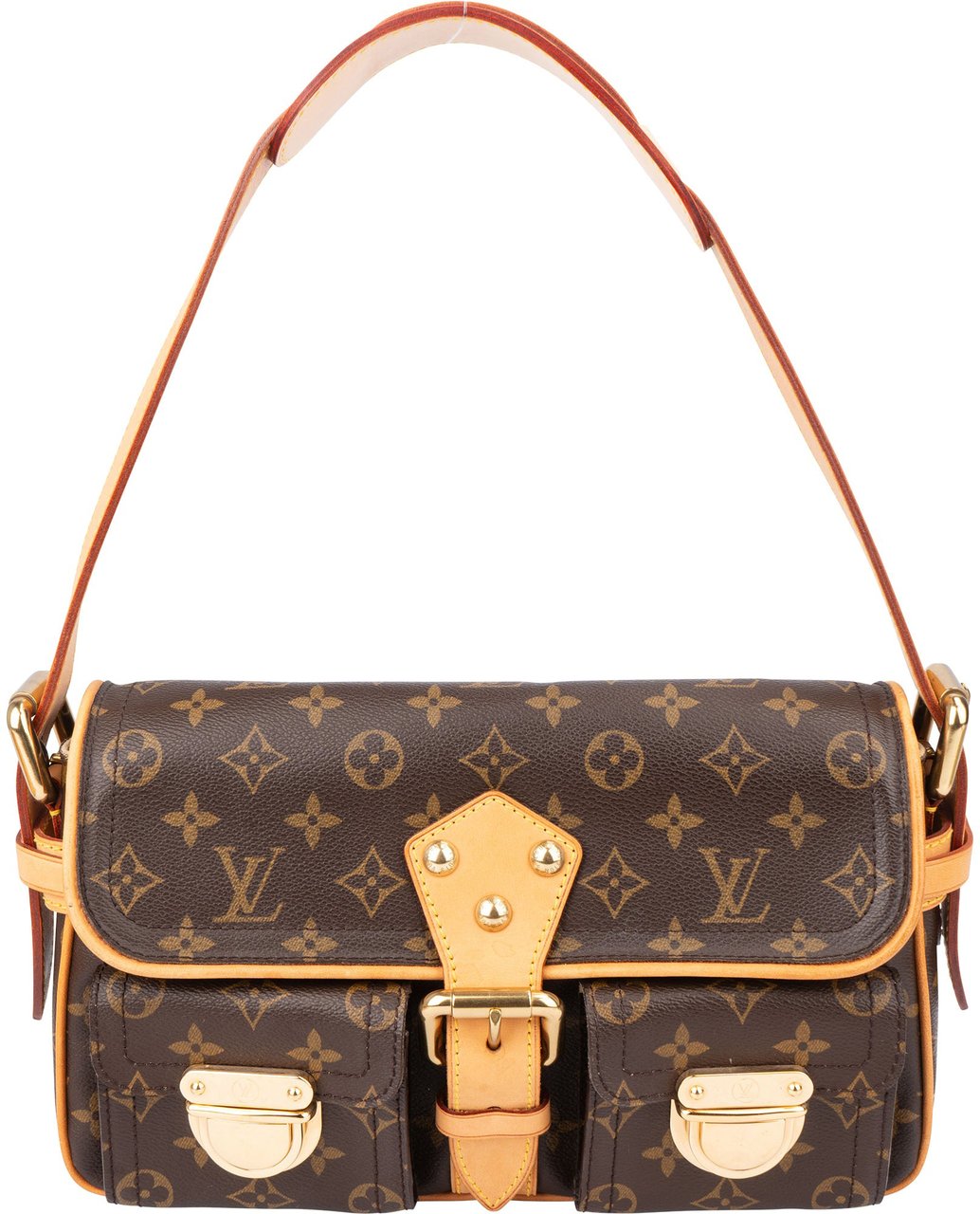 Louis Vuitton Louis Vuitton Canvas Monogram Hudson PM Shoulder Bag Bruin
