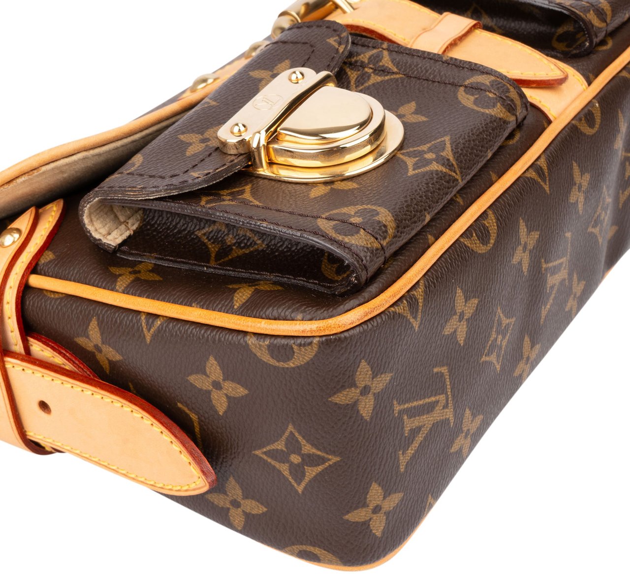 Louis Vuitton Louis Vuitton Canvas Monogram Hudson PM Shoulder Bag Bruin