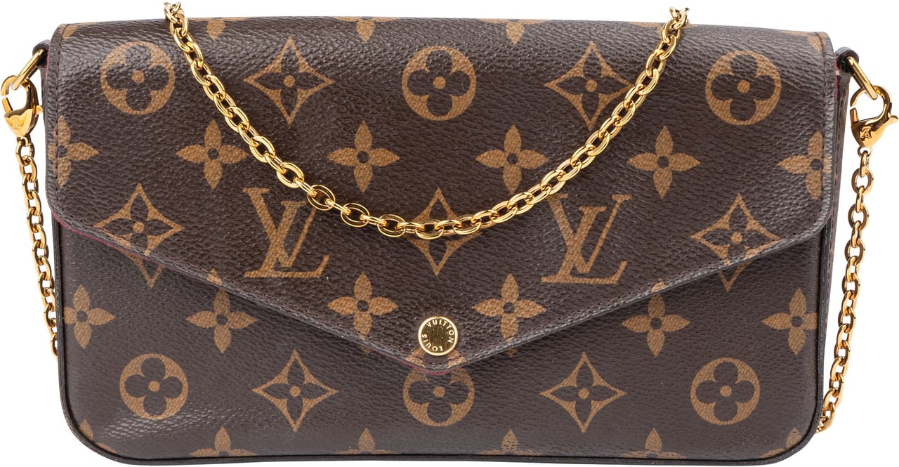 Louis Vuitton Louis Vuitton Canvas Monogram Felicie Crossbody Bag Bruin