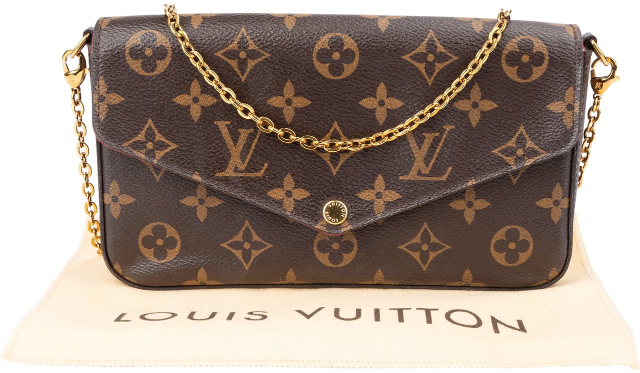 Louis Vuitton Louis Vuitton Canvas Monogram Felicie Crossbody Bag Bruin