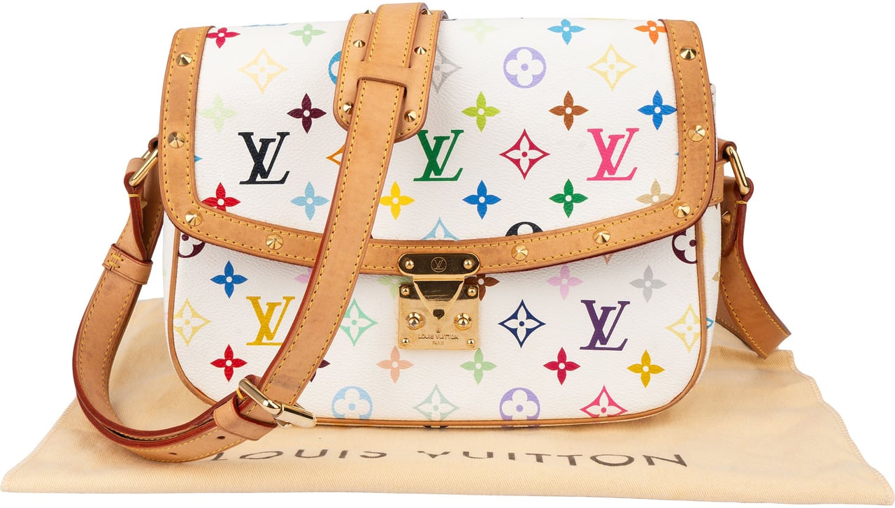 Louis Vuitton Louis Vuitton Murakami Multicolor Sologne Crossbody Bag Wit