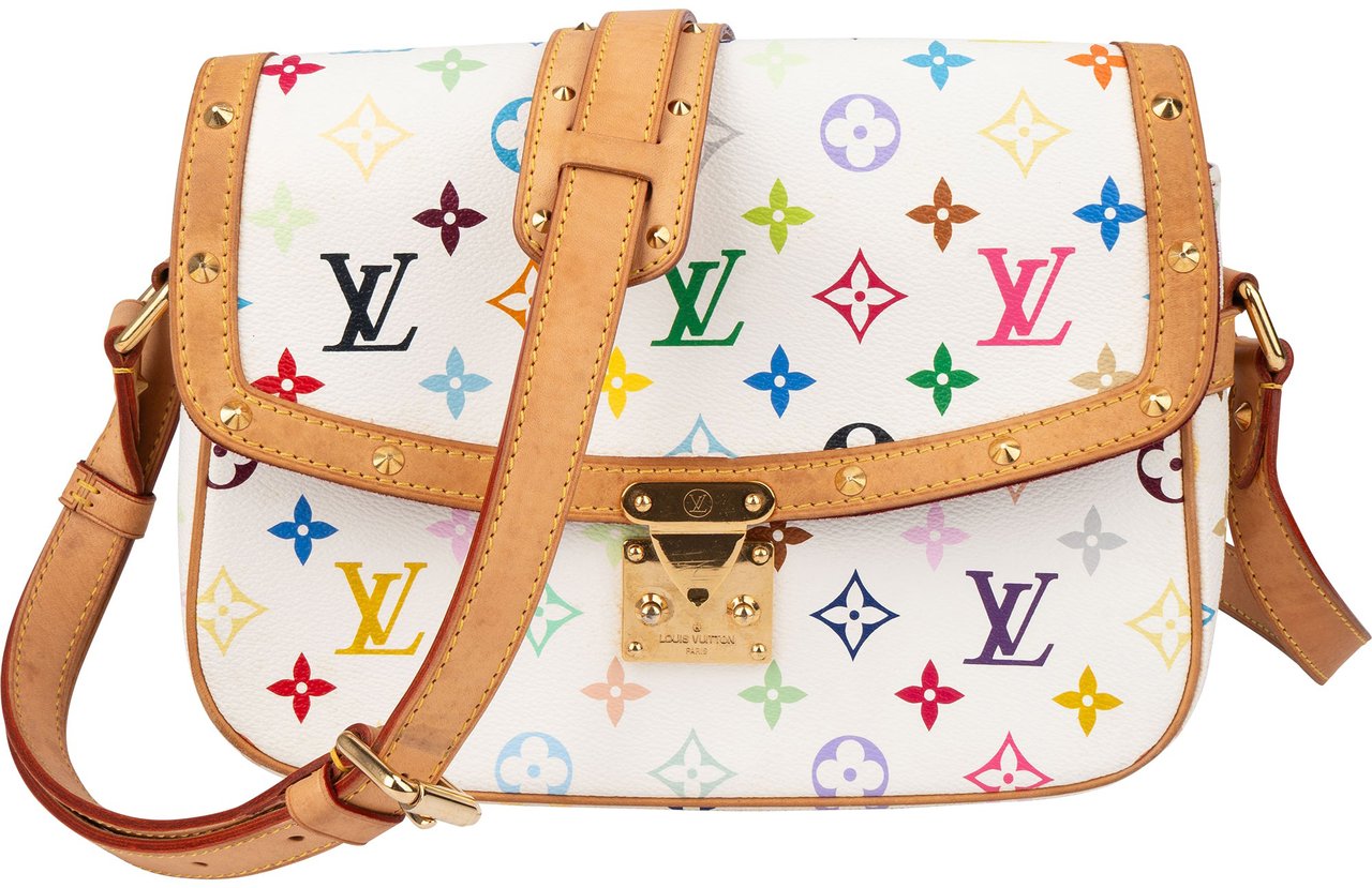 Louis Vuitton Louis Vuitton Murakami Multicolor Sologne Crossbody Bag Wit