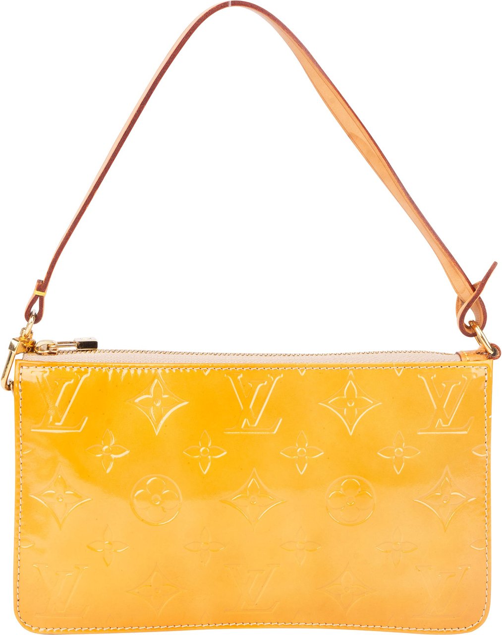 Louis Vuitton Louis Vuitton Vernis Monogram Lexington Pochette Handbag Geel